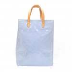 Louis Vuitton Reade MM Blue Vernis Leather Hand Bag