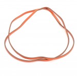 Hermes Orange Leather String Necklace