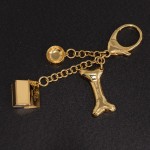 Louis Vuitton Bijoux Sac Baxter Gold Tone Key Chain / Holder
