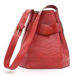Vintage Lous Vuitton  Red Epi Leather Sac D'paule PM Shoulder Bag