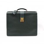 Louis Vuitton Oural Epicea Green Taiga Briefcase Travel Bag