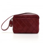 Chanel Burgundy Quilted Leather Small Shoulder Tote Bag
