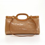 Louis Vuitton Roxbury Drive Noisette Vernis Leather Hand Bag + Strap