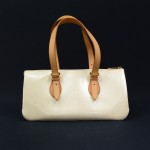 Louis Vuitton Rosewood Avenue Perle Vernis Leather Shoulder Hand Bag