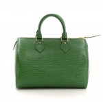 Vintage Louis Vuitton Speedy 25 Green Epi Leather City Hand Bag