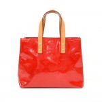 Louis Vuitton Reade PM Red Vernis Leather Hand Bag