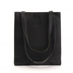 Chanel Black Caviar Leather Shopping Tote Bag