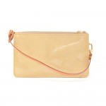 Louis Vuitton Lexington Beige Vernis Leather Hand Bag