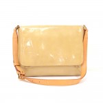 Louis Vuitton Thompson Street Beige Vernis Leather Shoulder Bag