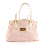 Louis Vuitton Tahitienne Cabas White Leather x Baby Pink Tote Handbag - Limited