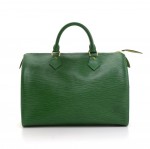 Vintage Louis Vuitton Speedy 30 Green Epi Leather City Hand Bag