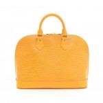 Louis Vuitton Alma Yellow Epi Leather Hand Bag