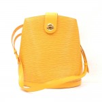 Louis Vuitton Cluny Yellow Epi Leather Shoulder Bag