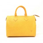 Louis Vuitton Speedy 25 Yellow Epi Leather City Hand Bag