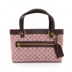 Louis Vuitton Lucille PM Red Cerise Mini Monogram Canvas Hand Bag