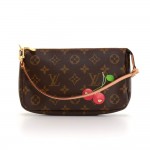 Louis Vuitton Pochette Accessories Cherry Monogram Canvas Bag - Limited Edition