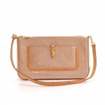 Louis Vuitton Mallory Square Noisette Vernis Leather Pochette Accessories Hand Bag