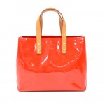 Louis Vuitton Reade PM Red Vernis Leather Hand Bag