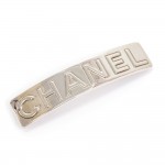 Chanel Silver Tone Barrette Hair Clip