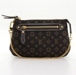 Louis Vuitton Mini Pochette Accessories Dark Brown Idelly Monogram Canvas Bag