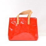 Louis Vuitton Reade PM Red Vernis Leather Hand Bag