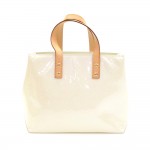 Louis Vuitton Reade PM White Vernis Leather Hand Bag