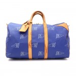 Vintage Louis Vuitton LV Cup 1995 Keepall 45 Blue Canvas Hand Bag - Limited