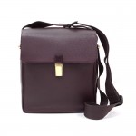 Louis Vuitton Yaranga Burgundy Taiga Leather Messenger Bag