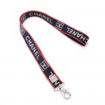 Chanel Navy x Red Canvas Mobile Phone Neckstrap