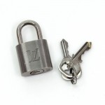 Louis Vuitton Gunmetal Grey Padlock & 2 Keys