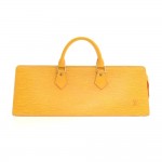 Vintage Louis Vuitton Sac Triangle Yellow Epi Leather Hand Bag