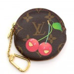 Louis Vuitton Porte Monnaie Rond Cherry Monogram Canvas Coin Case - Limited