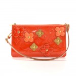 Louis Vuitton Red Vernis Leather Flower Lexington 2001 Limited Handbag
