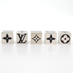 Louis Vuitton Silver Tone Cube Game Set Limited 2011