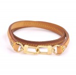 Louis Vuitton Brown Cowhide Leather Short  Strap  For Monogram Bags V693