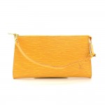 Louis Vuitton Pochette Accessories Yellow Epi Leather Hand Bag