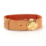 Louis Vuitton Brown Cowhide Leather Bracelet