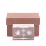 Louis Vuitton White Clear Monogram Motif Paper Weight - VIP Limited Gift