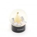 Chanel White Christmas Tree Snow Globe Dome
