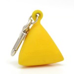 Louis Vuitton Yellow Rubber Limited Edition LV Cup Key Holder