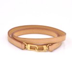 Louis Vuitton Brown Cowhide Leather Shoulder Strap For Monogram Bags