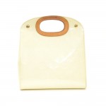 Louis Vuitton Maple Drive White Vernis Leather Hand Bag