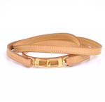Louis Vuitton Brown Cowhide Leather Shoulder Strap V669