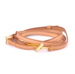 Louis Vuitton Brown Cowhide Leather Mobile Cell Phone Strap