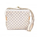 Louis Vuitton Naviglio White Damier Azur Canvas Messenger Bag