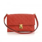 Louis Vuitton Red Orient Empreinte Fascinante Leather 2 way Bag