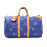 Vintage Louis Vuitton LV Cup 1995 Keepall 45 Blue Canvas Travel Bag - Limited