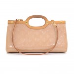 Louis Vuitton Roxbury Drive Brown Noisette Vernis Leather Hand Bag + Strap