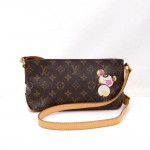 Louis Vuitton Takashi Murakami Panda Trotteur Monogram Canvas Shoulder Pochette Bag
