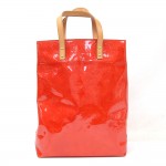 Louis Vuitton Reade MM Red Vernis Leather Hand Bag